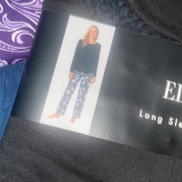 New with tags in purple or black two-piece pajama - Picture 7 of 12